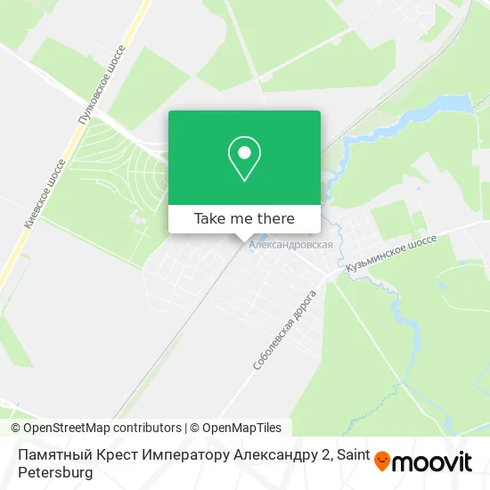 Памятный Крест Императору Александру 2 map
