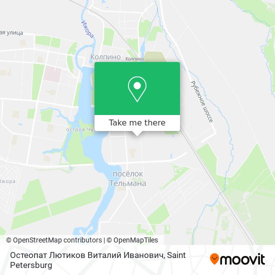 Остеопат Лютиков Виталий Иванович map