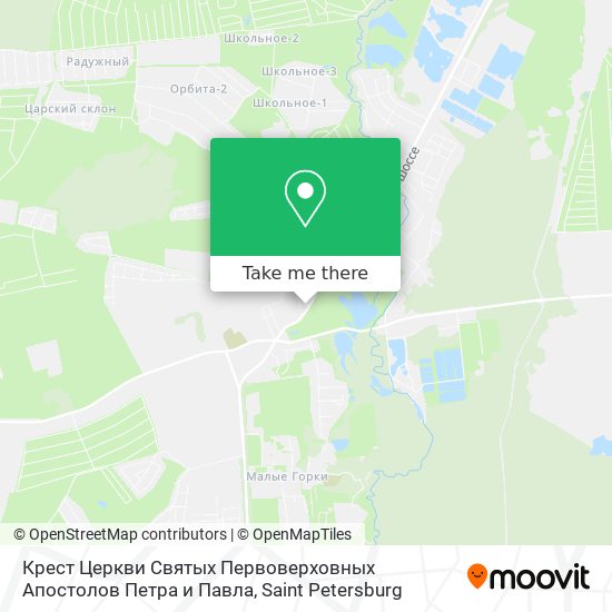 Крест Церкви Святых Первоверховных Апостолов Петра и Павла map