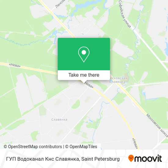 ГУП Водоканал Кнс Славянка map