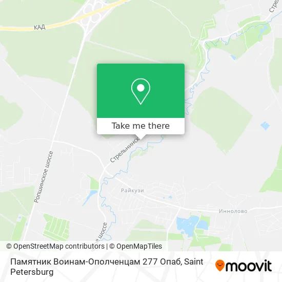 Памятник Воинам-Ополченцам 277 Опаб map