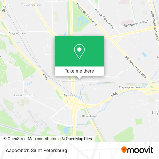 Аэрофлот map
