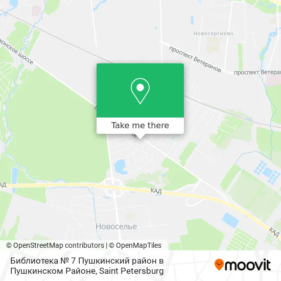 Библиотека № 7 Пушкинский район в Пушкинском Районе map