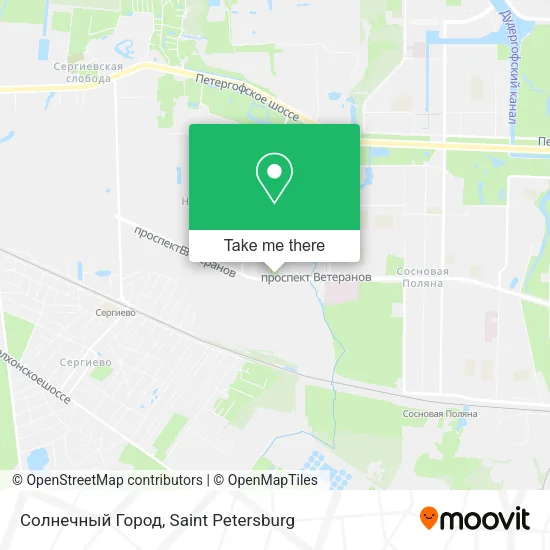 Солнечный Город map