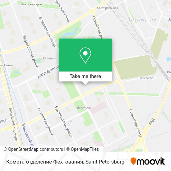 Комета отделение Фехтования map