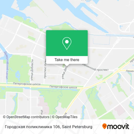 Городская поликлиника 106 map