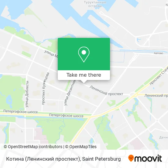 Котина (Ленинский проспект) map