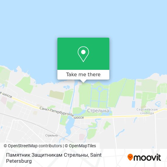 Памятник Защитникам Стрельны map