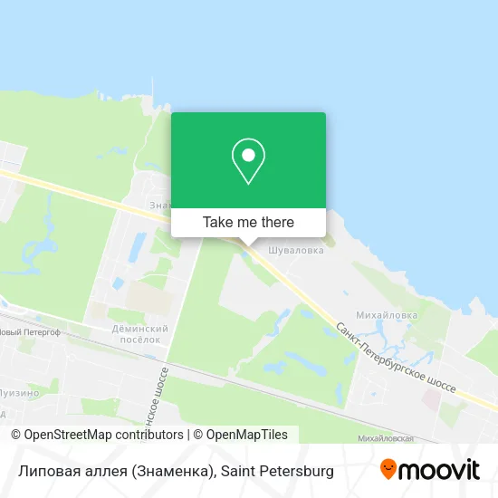 Липовая аллея (Знаменка) map