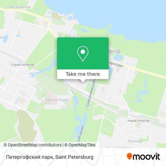 Петергофский парк map