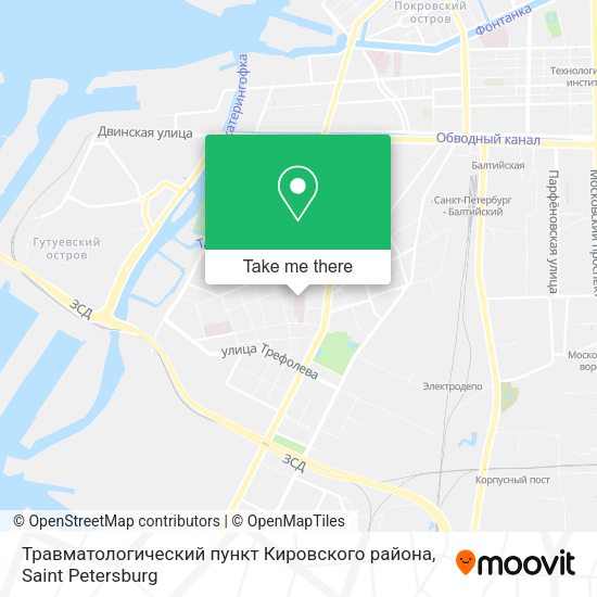 Травматологический пункт Кировского района map