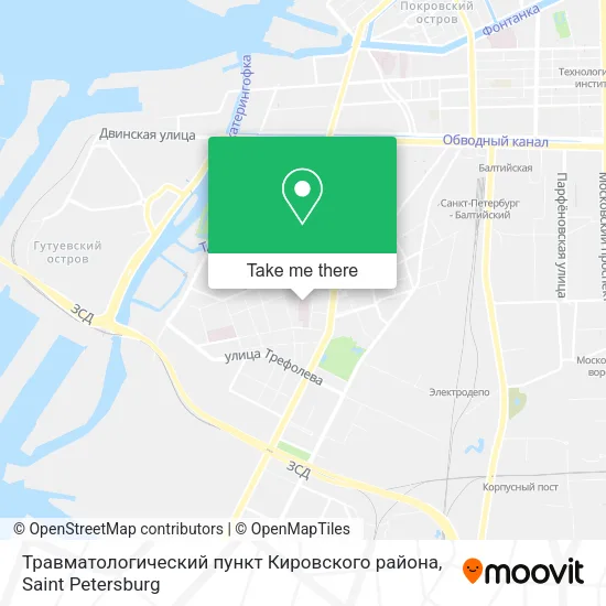Травматологический пункт Кировского района map