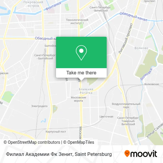 Филиал Академии Фк Зенит map