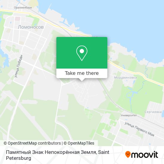 Памятный Знак Непокорённая Земля map
