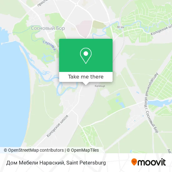 Дом Мебели Нарвский map