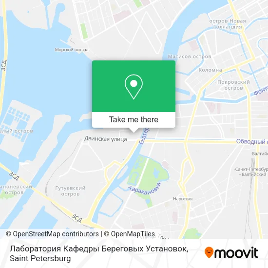 Лаборатория Кафедры Береговых Установок map