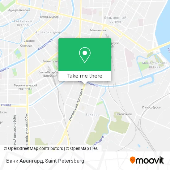 Банк Авангард map