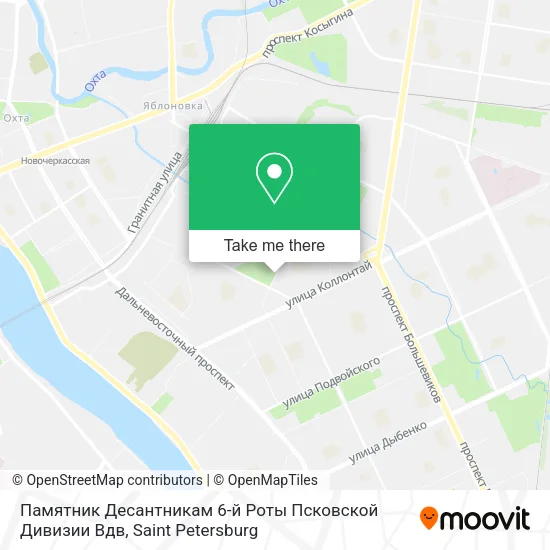 Памятник Десантникам 6-й Роты Псковской Дивизии Вдв map