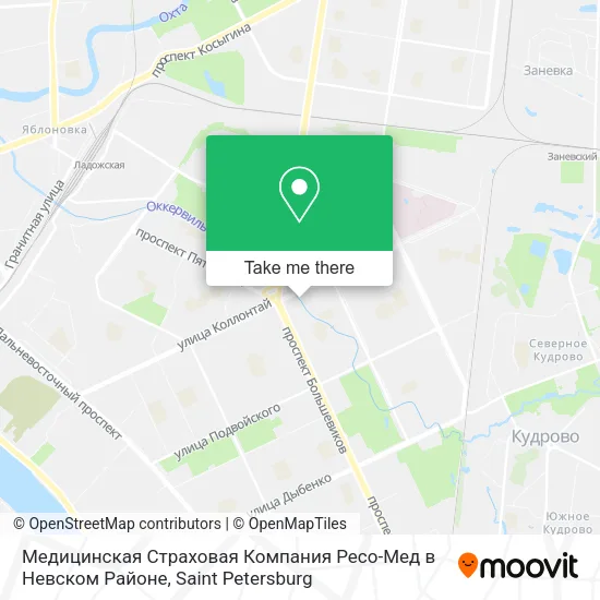 Медицинская Страховая Компания Ресо-Мед в Невском Районе map