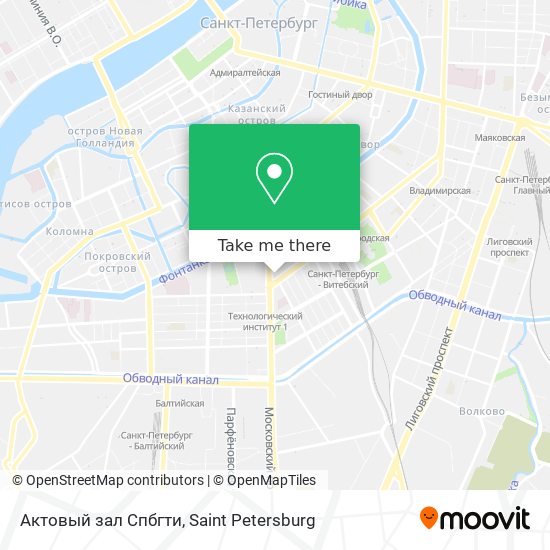 Актовый зал Спбгти map