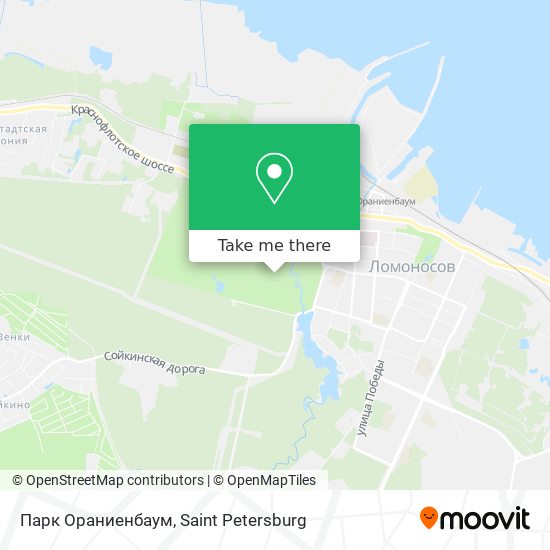 Парк Ораниенбаум map