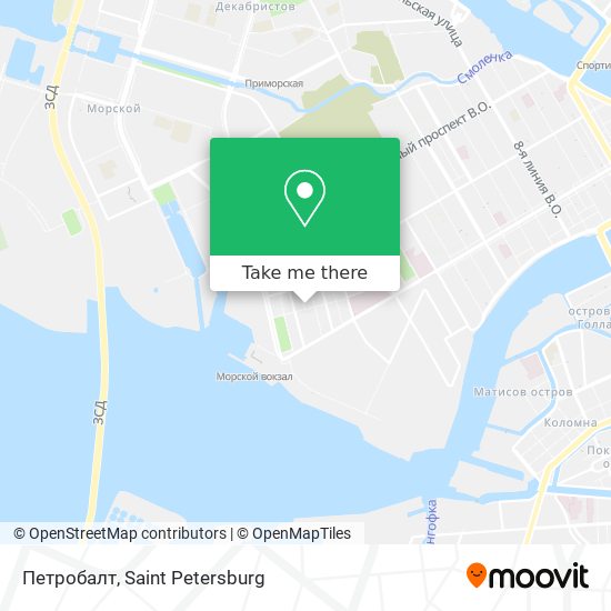 Петробалт map