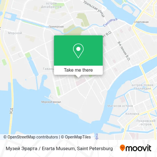 Музей Эрарта / Erarta Museum map