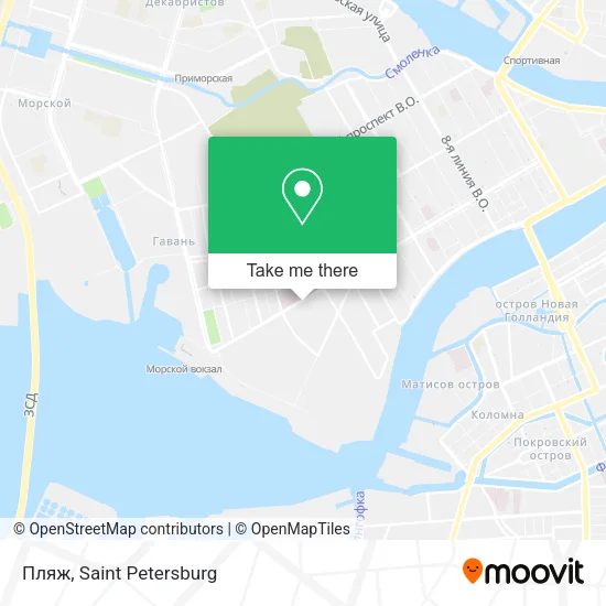 Пляж map
