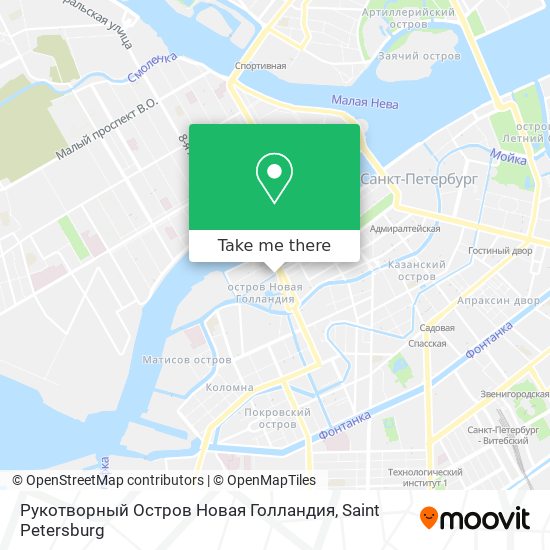 Рукотворный Остров Новая Голландия map