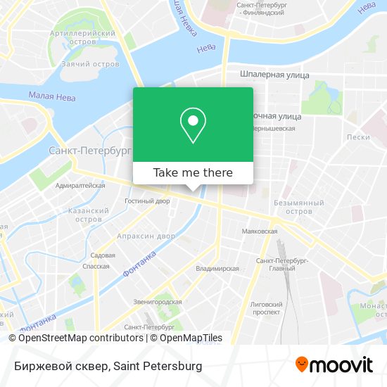 Биржевой сквер map