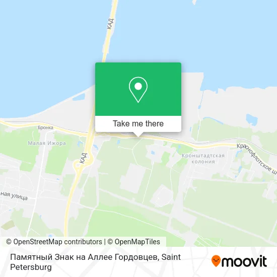 Памятный Знак на Аллее Гордовцев map