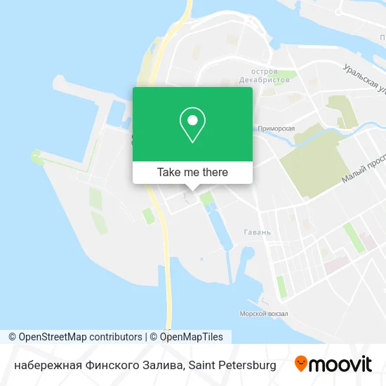 набережная Финского Залива map