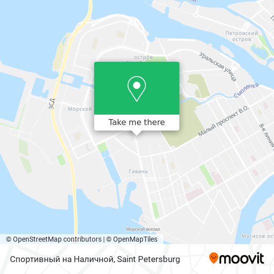 Спортивный на Наличной map
