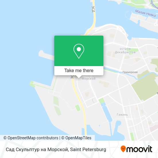 Сад Скульптур на Морской map