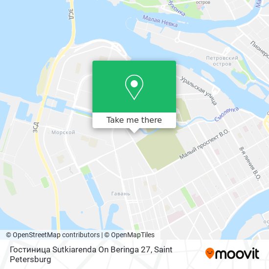 Гостиница Sutkiarenda On Beringa 27 map