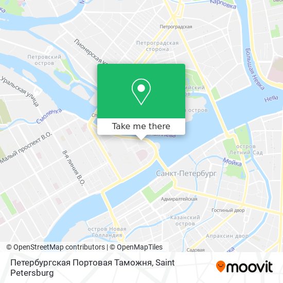 Петербургская Портовая Таможня map
