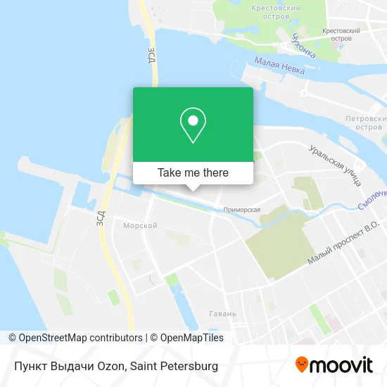 Пункт Выдачи Ozon map