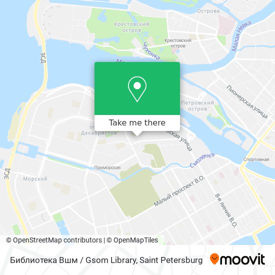 Библиотека Вшм / Gsom Library map