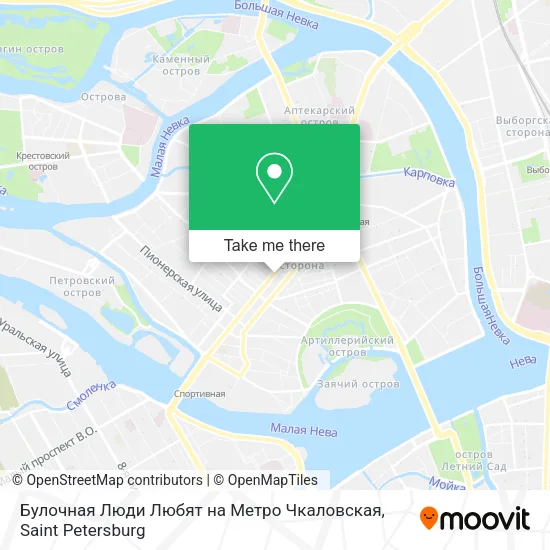 Булочная Люди Любят на Метро Чкаловская map