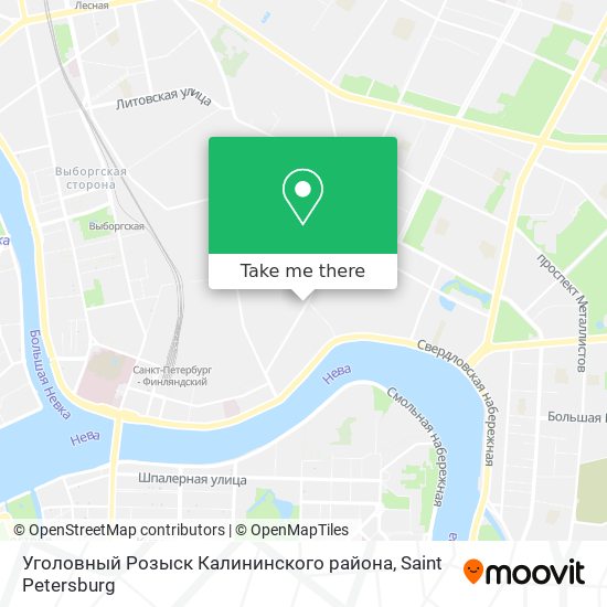 Уголовный Розыск Калининского района map