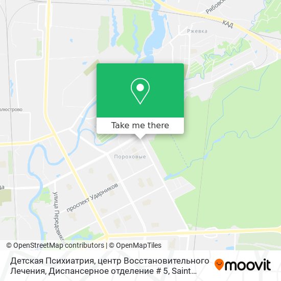 Детская Психиатрия, центр Восстановительного Лечения, Диспансерное отделение # 5 map
