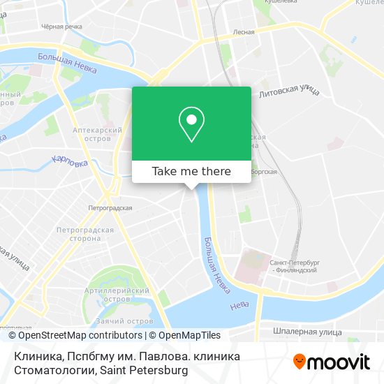 Клиника, Пспбгму им. Павлова. клиника Стоматологии map