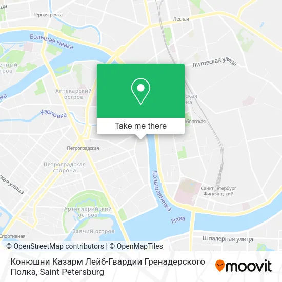 Конюшни Казарм Лейб-Гвардии Гренадерского Полка map