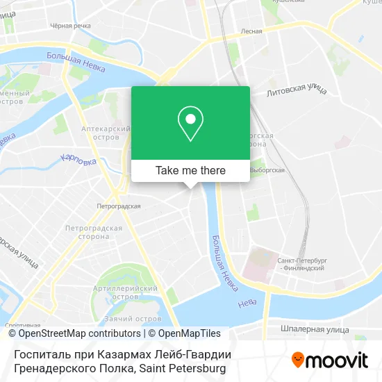 Госпиталь при Казармах Лейб-Гвардии Гренадерского Полка map