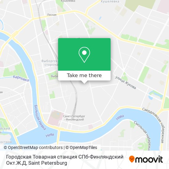 Городская Товарная станция СПб-Финляндский Окт.Ж.Д map