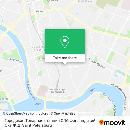 Городская Товарная станция СПб-Финляндский Окт.Ж.Д map