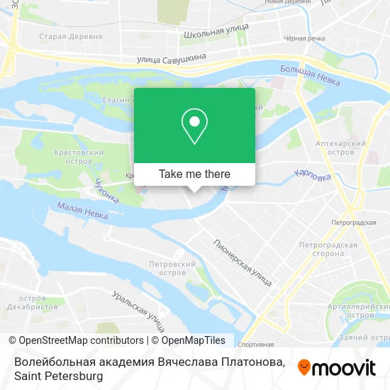 Волейбольная академия Вячеслава Платонова map