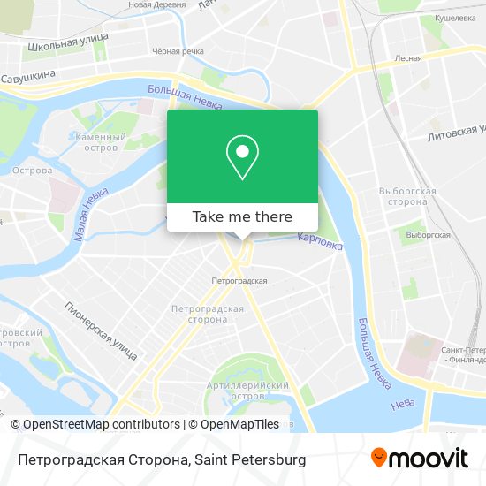 Петроградская Сторона map