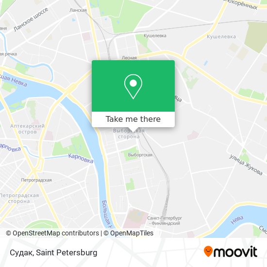 Судак map