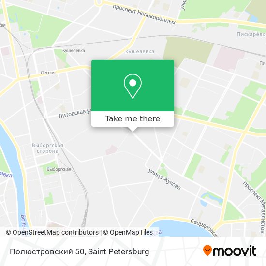Полюстровский 50 map